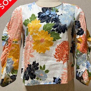 Zara - floral print crop top